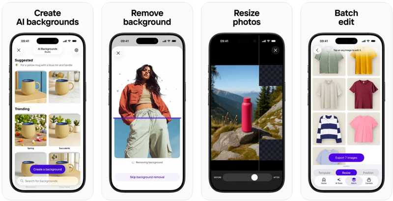 Éditeur de photos IA Photoroom