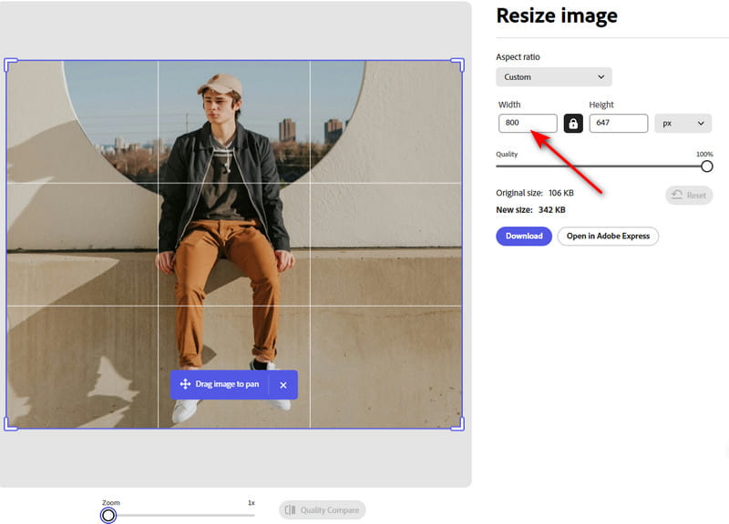 Введите значение Adobe