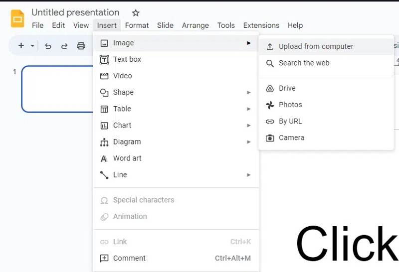 Open Google Slides
