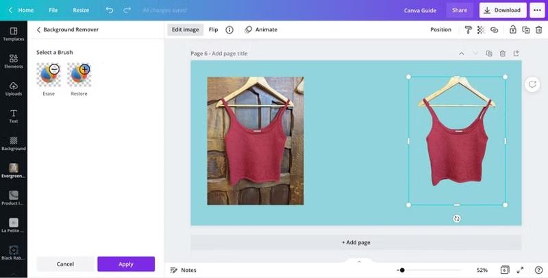 Remove Background in Canva