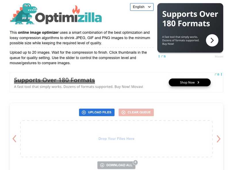 Optimizilla Screenshot