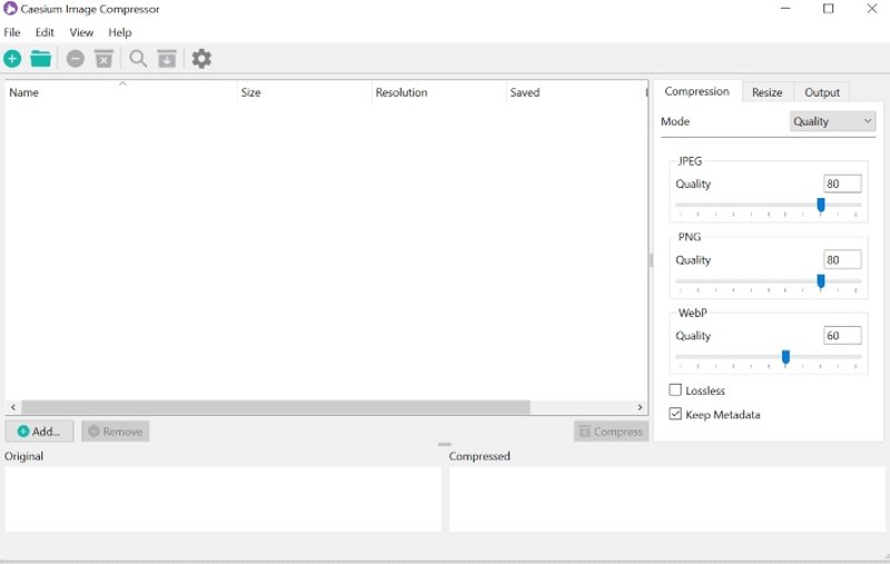 Cesium Image Compressor