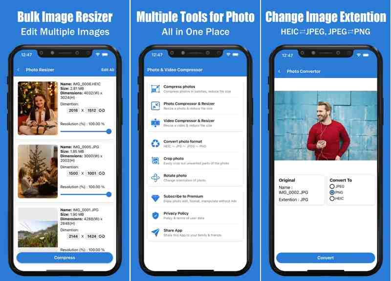 Komprimovat velikost obrázku v kB a MB