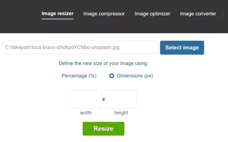 Jednoduchý Image Resizer