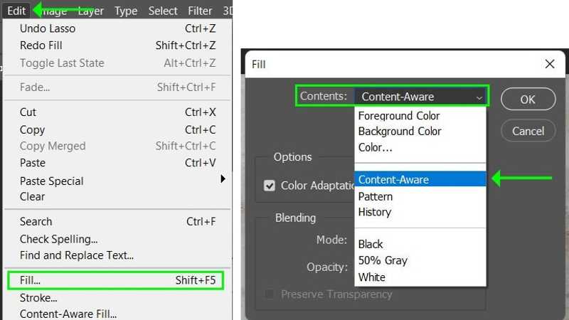 Content-Aware Fill in Photoshop