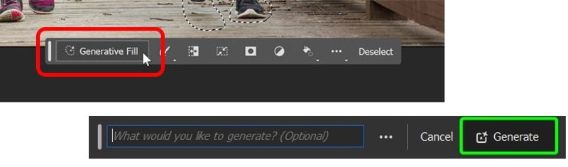 Generatív kitöltés a Photoshopban