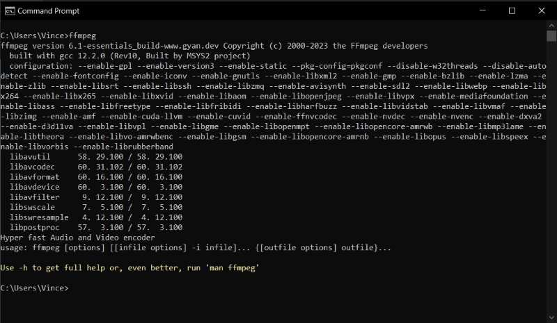 FFmpeg Compression