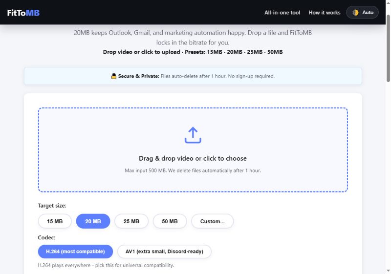 FitToMB Interface