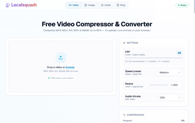 Localsquash Interface