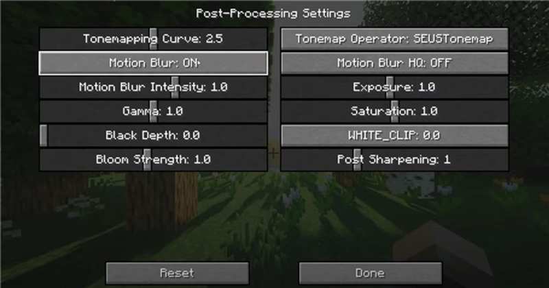 Motion Blur Option