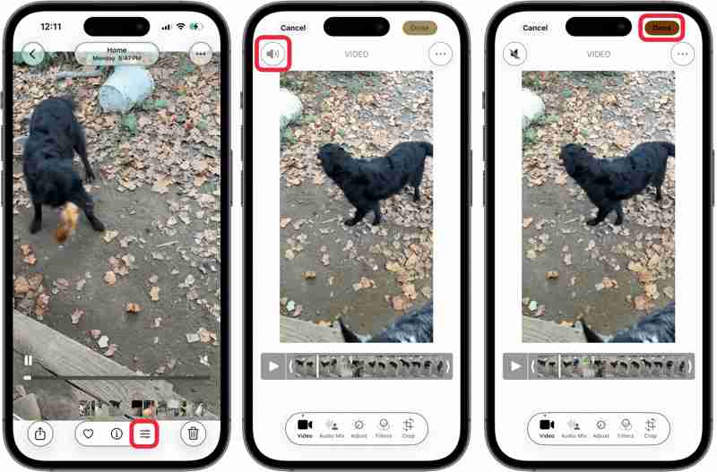 Silenciar vídeo en iPhone