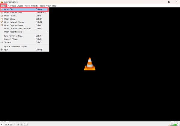 Άνοιγμα MP4 VLC