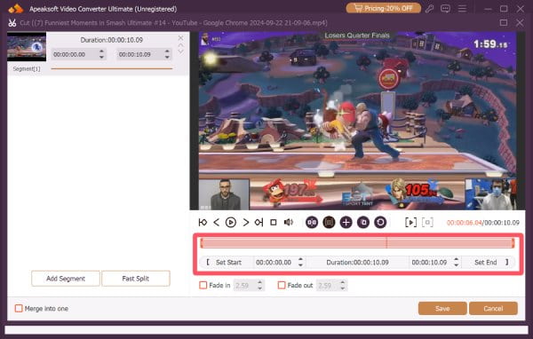 Περικοπή MP4 Apeaksoft