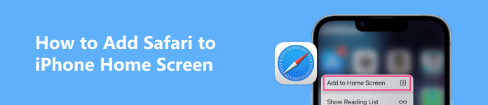 Ajouter Safari à l'écran d'accueil de l'iPhone