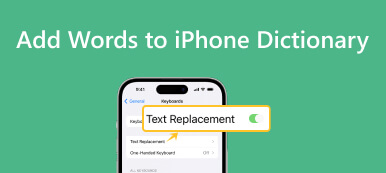 Přidejte slova do slovníku iPhone
