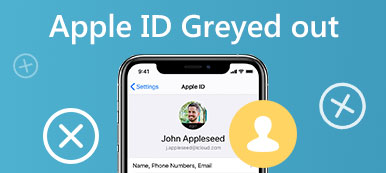 Apple ID Grijs weergegeven