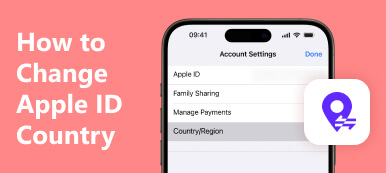 Az Apple ID országának módosítása