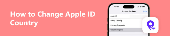 Endre Apple ID-land