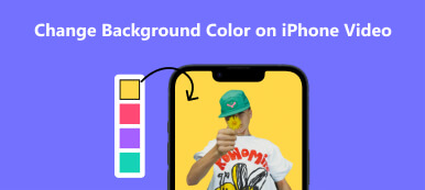 Změňte barvu pozadí na videu iPhone