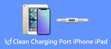 Очистите порт зарядки iPhone iPad
