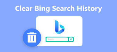 Vymazat historii vyhledávání Bing