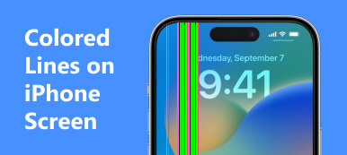Lignes colorées sur l'écran de l'iPhone