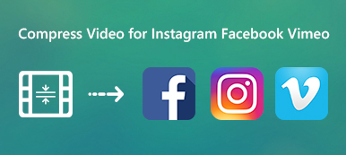 Komprimere video for Instagram Facebook og Vimeo