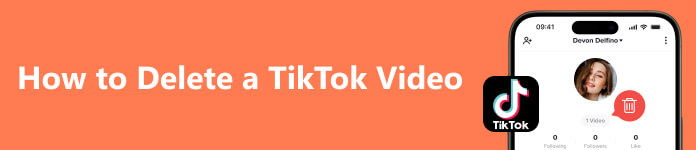 删除 TikTok 视频
