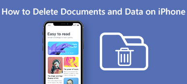 Slett dokumenter og data på iPhone