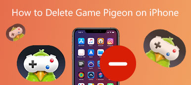Slett Game Pigeon på iPhone