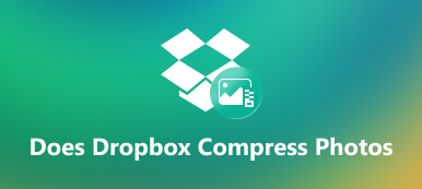 Komprimerar Dropbox foton