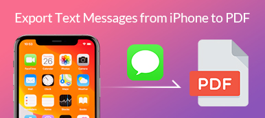 Exportera textmeddelanden från iPhone till PDF