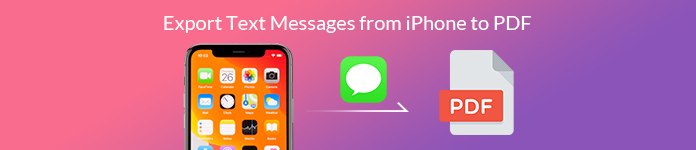 Exporter des messages texte de l'iPhone au PDF