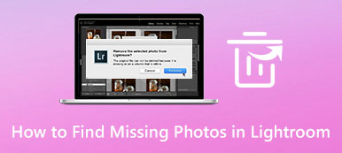 Rechercher des photos manquantes dans Lightroom