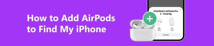 Como adicionar AirPods para encontrar meu iPhone