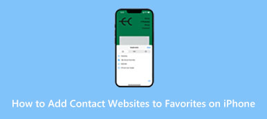 Kapcsolatfelvételi webhelyek hozzáadása a kedvencekhez az iPhone készüléken