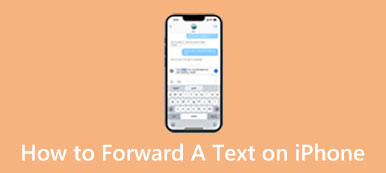 Como encaminhar um texto no iPhone