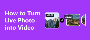 Cómo convertir una foto en vivo en un video