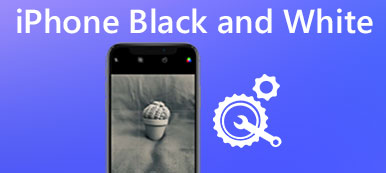 iPhone černý a bílý