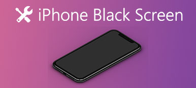 iPhone negro de la pantalla