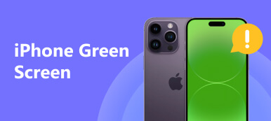 iPhone grön skärm