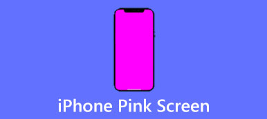 Růžová obrazovka iPhone