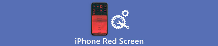 iPhone rouge écran