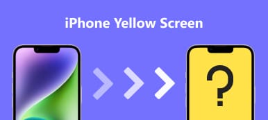 iPhone gul skjerm