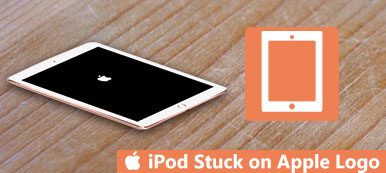 iPod fast på Apple-logotypen