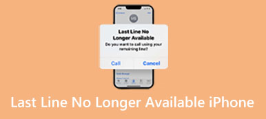 La última línea ya no está disponible iPhone