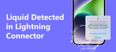 Líquido detectado no conector Lightning