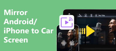 Mettre en miroir l'iPhone Android sur l'écran de la voiture
