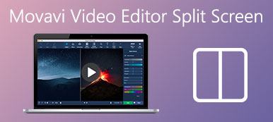 Geteilter Bildschirm von Movavi Video Editor