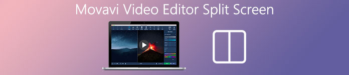 Movavi Video Editor delad skärm
